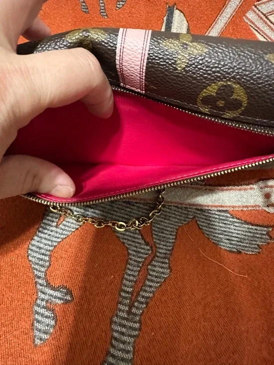 LOUIS VUITTON ❤️🌟UB0188 MONOGRAM TRUNKS COLLECTION POCHETTE WOC ⭐️ - Picture 5 of 11